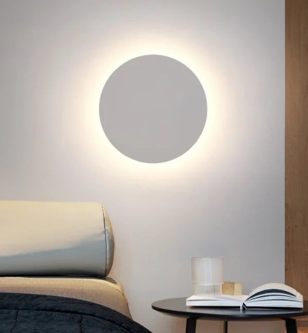 Aplica Perete LED 18W Aura Rotunda Alba 30 cm