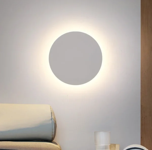Aplica Perete LED 18W Aura Rotunda Alba 30 cm