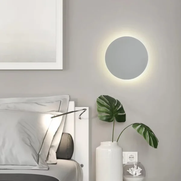 Aplica Perete LED 18W Aura Rotunda Alba 30 cm