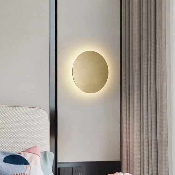Aplica Perete LED 18W Aura Rotunda Auriu Periat 30 cm
