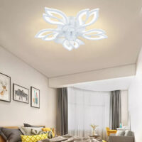 Lustra cu ventilator LED Mini Lily Alba - image 2