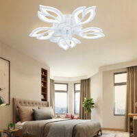 Lustra cu ventilator LED Mini Lily Alba - image