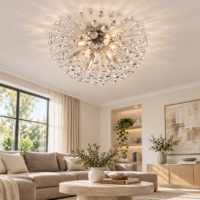 Lustra dormitor Firefly Argintie 60