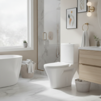 Set vas Wc cu rezervor si capac din polipropilena, LDPE5095