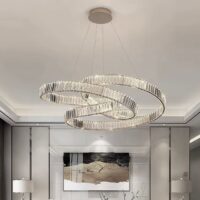 Candelabru LED 100W Cristal Infinity Argintiu