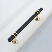 Maner Mobila Negru Auriu Liniar Mini