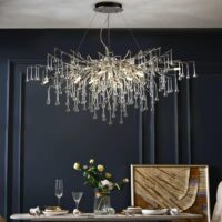 Candelabru Dining Divino Silver Prestige 120x45 LM