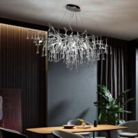 Candelabru Dining Divino Silver Prestige 120x45 LM