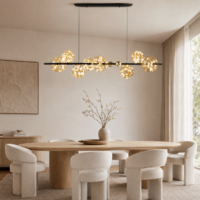 Candelabru LED 64W Magic Bubbles Dining Negru