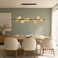 Candelabru LED 64W Magic Bubbles Dining Negru