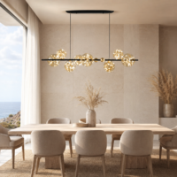 Candelabru LED 64W Magic Bubbles Dining Negru
