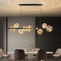 Poza pentru Candelabru LED 64W Magic Bubbles Dining Negru