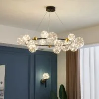 Candelabru LED 144W Magic Bubbles Negru 100