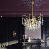 Candelabru dormitor Divino Gold Prestige 450 E14 LM