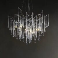 Candelabru dormitor Divino Silver Prestige 450 E14 LM