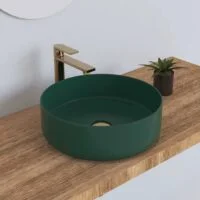Poza pentru Lavoar rotund pe blat, Ceramica, Verde, Premium LDPHY-8070AYL3