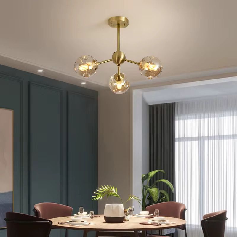 Lustra clasica cu bec Glass Atomic 3 Lustra clasica cu bec Glass Atomic 3