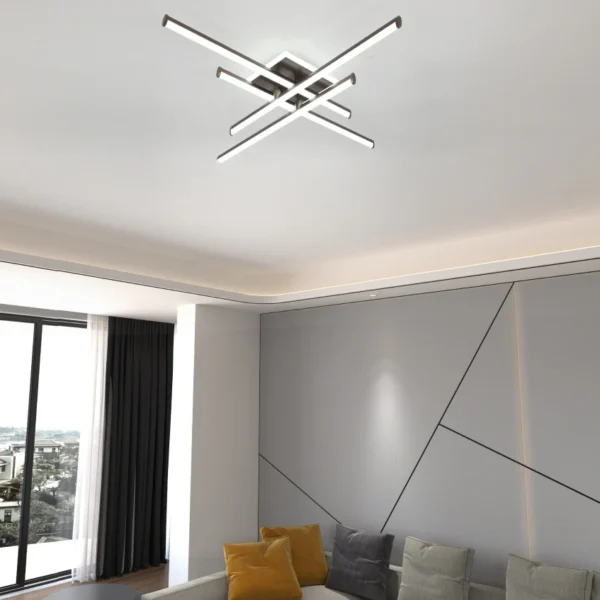 Poza pentru Lustra LED Dormitor 69W Zig Zag Vision Maro 5