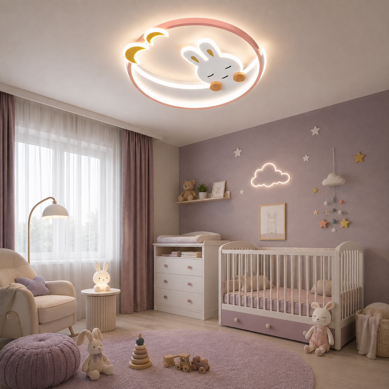 Lustra LED Iepuras (Copii) 80W Lustra LED Iepuras (Copii) 80W
