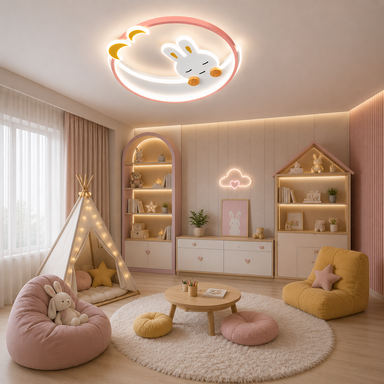 Lustra LED Iepuras (Copii) 80W Lustra LED Iepuras (Copii) 80W