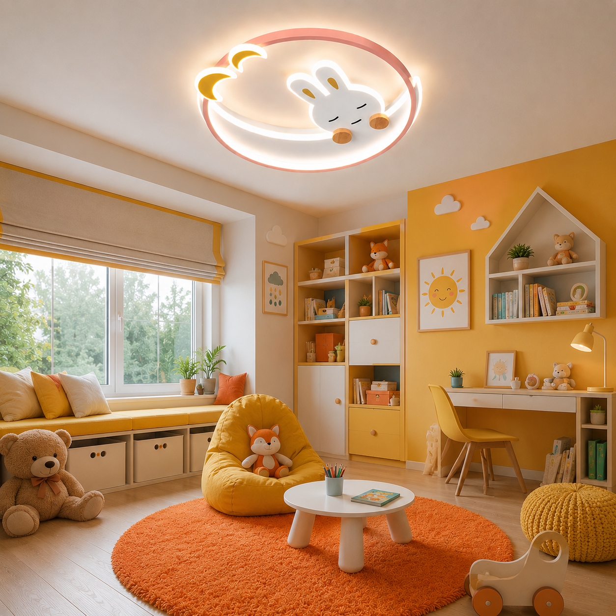 Lustra LED Iepuras (Copii) 80W Lustra LED Iepuras (Copii) 80W