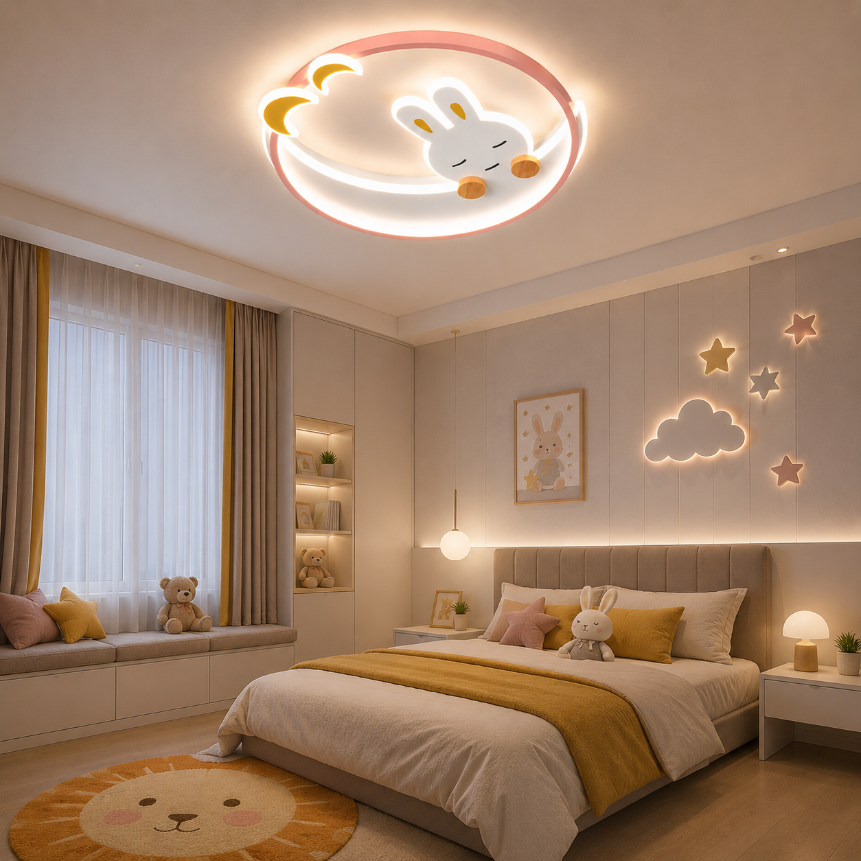 Lustra LED Iepuras (Copii) 80W Lustra LED Iepuras (Copii) 80W
