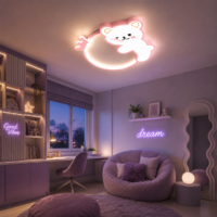 Lustra LED copii 96W Teddy Dream, Ursulet