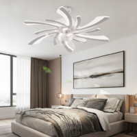Lustra cu ventilator 114W LED Airia Alba 6