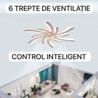 Lustra cu ventilator 114W LED Airia Alba 6 - image 2