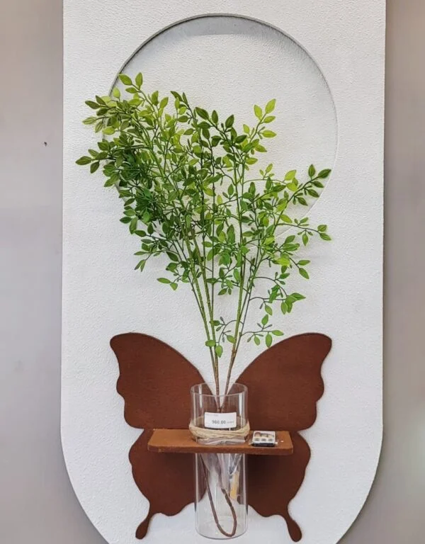 Poza pentru Tablou LED decorativ Fluture, cu Vaza si Crengute
