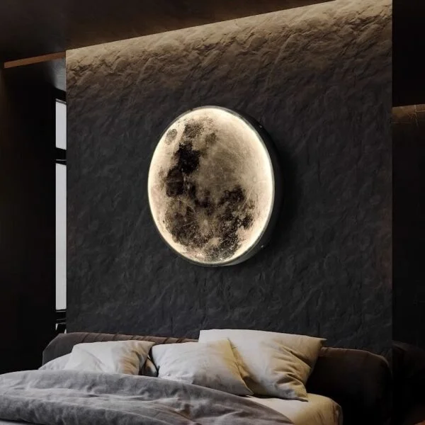 Poza pentru Tablou LED decorativ Luna Plina, 60 cm