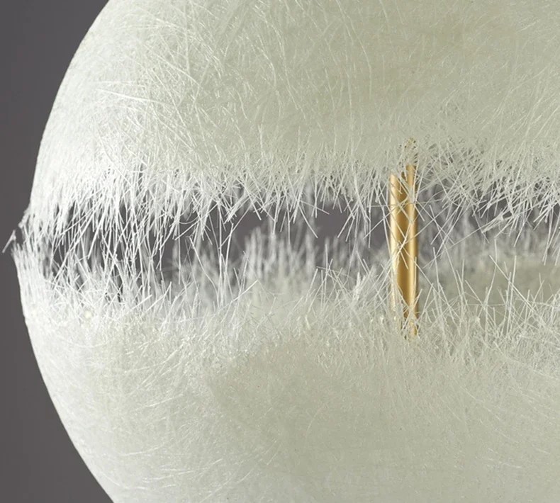 Pendul LED Eclipse Alb Auriu Pendul LED Eclipse Alb Auriu