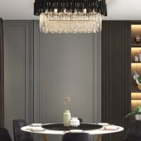 Plafoniera Dynasty Black 75x30