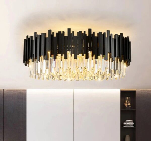 Plafoniera Scaly Black 600