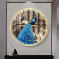 Tablou LED 22W decorativ Golden Grace, 70 cm