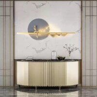 Tablou LED decorativ Golden Silence
