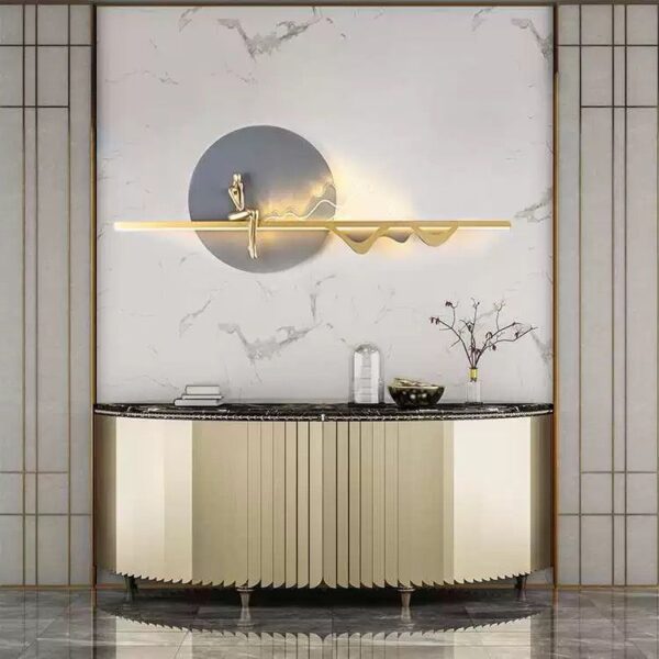 Tablou LED decorativ Golden Silence