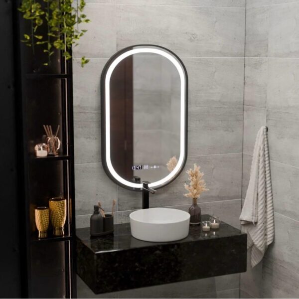 Oglinda LED baie Ovala cu Senzor de Miscare 50x80 LDPS15