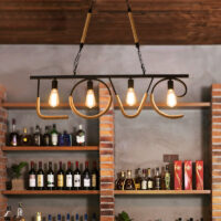 Candelabru Rustic Industrial Rope - LOVE