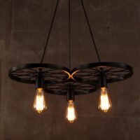 Candelabru Rustic Vintage Wheels 3