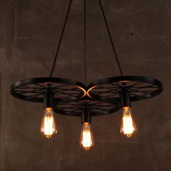 Candelabru Rustic Vintage Wheels 3