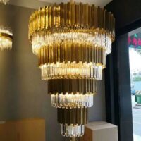 Candelabru Scaly Gold Imperial 100x160