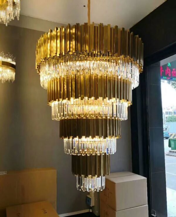 Candelabru Scaly Gold Imperial 100x160