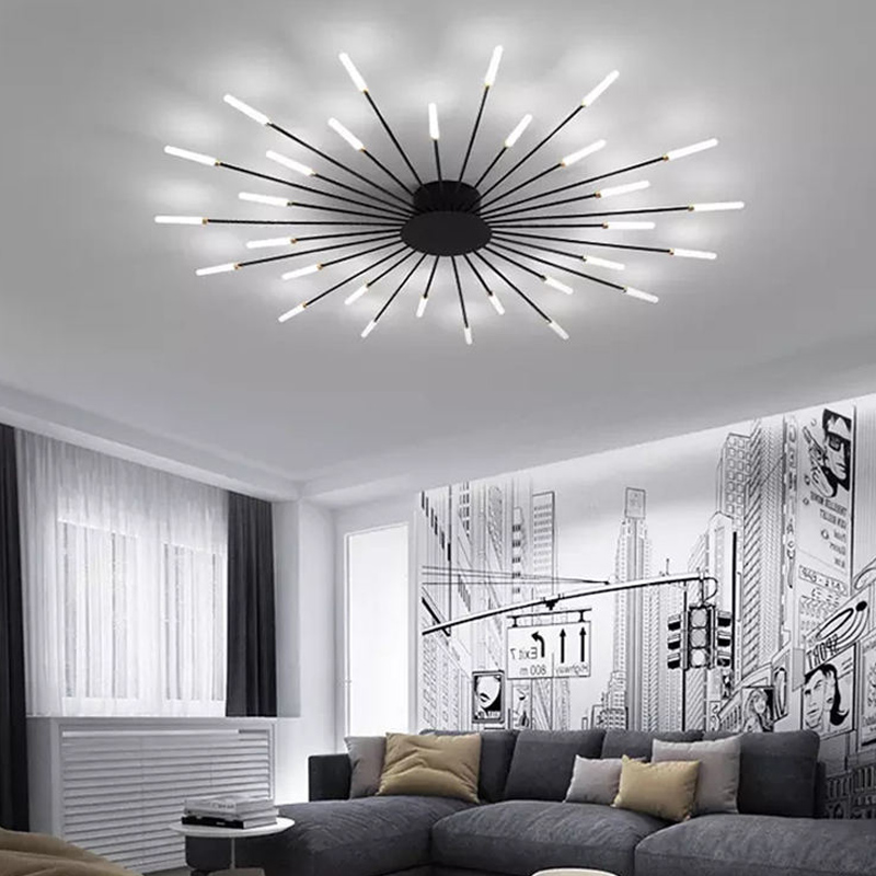 Lustra LED 126 W Fan Light Black XL 42, 115 cm Lustra LED 126 W Fan Light Black XL 42, 115 cm