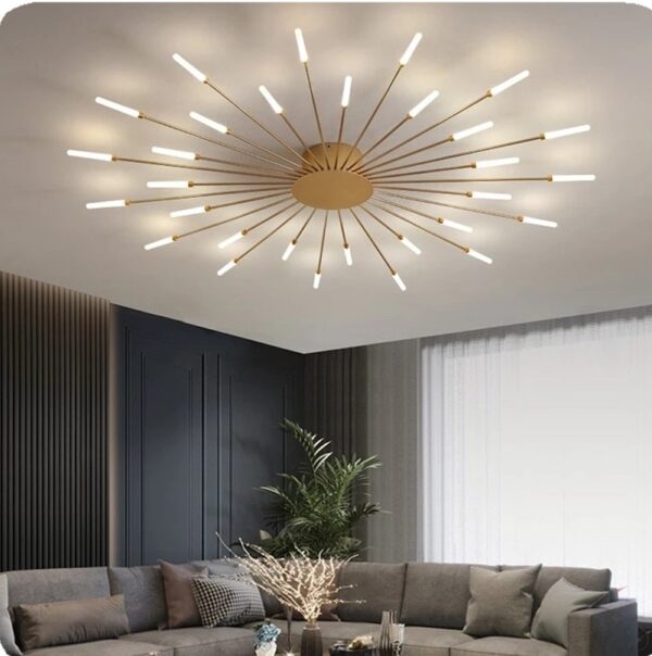 Lustra LED 126 W Fan Light Gold XL 42, 115 cm