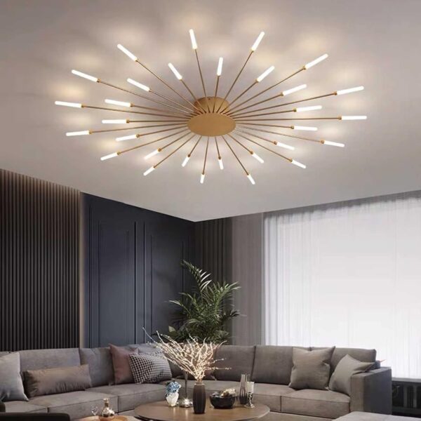 Lustra LED 126 W Fan Light Gold XL 42, 115 cm