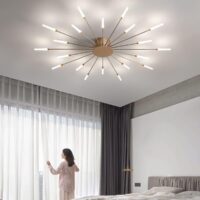 Lustra LED 54W Fan Light Gold 18, 70 cm