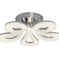 Lustra LED 100W Zaza Petals Argintie