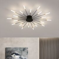 Lustra LED 84W Fan Light Black 28, 85 cm