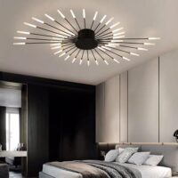 Lustra LED 84W Fan Light Black 28, 85 cm
